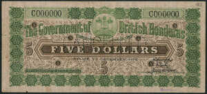 British Honduras, 5 Dollar, P10nL