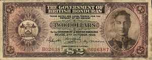 British Honduras, 2 Dollar, P21a