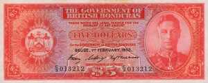 British Honduras, 5 Dollar, P26c