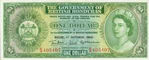 British Honduras, 1 Dollar, P28ad