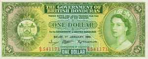 British Honduras, 1 Dollar, P28ae