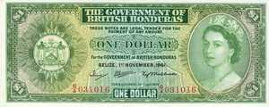 British Honduras, 1 Dollar, P28af
