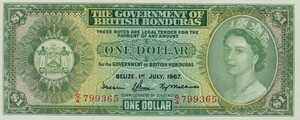 British Honduras, 1 Dollar, P28ai