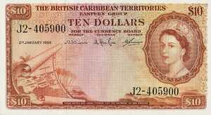 British Caribbean Territories, 10 Dollar, P10c, B-110i