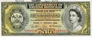 British Honduras, 10 Dollar, P31cs