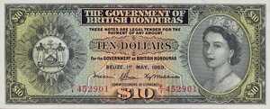 British Honduras, 10 Dollar, P31h