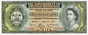 British Honduras, 10 Dollar, P31i