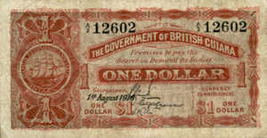 British Guiana, 1 Dollar, P1a, B-101a