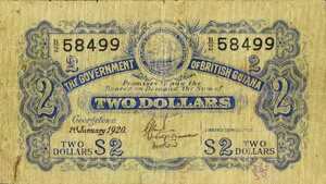 British Guiana, 2 Dollar, P1Ba, B-104a