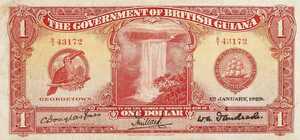 British Guiana, 1 Dollar, P6a1