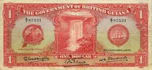 British Guiana, 1 Dollar, P6b