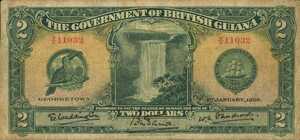 British Guiana, 2 Dollar, P7b