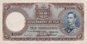 Fiji Islands, 10 Shilling, P38k