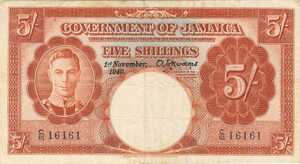 Jamaica, 5 Shilling, P37aV3