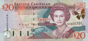 East Caribbean States, 20 Dollar, P39l, B223l