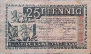 Germany, 25 Pfennig, A9.1b