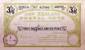 New Zealand, 3/6 Shilling and Pence, 