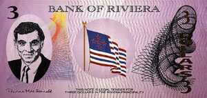 Riviera Principality, 3 Dollar, 
