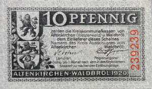 Germany, 10 Pfennig, A9.1a