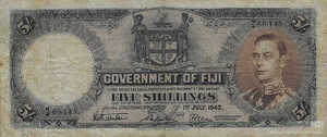 Fiji Islands, 5 Shilling, P37f