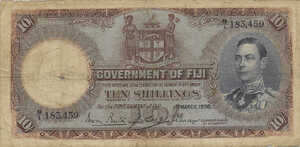 Fiji Islands, 10 Shilling, P38b