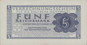 Germany, 5 Reichsmark, M39