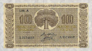 Finland, 10 Markka, P50 (sig. 2)