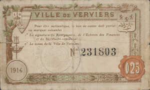 Belgium, 25 Centime, 