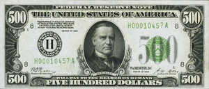 United States, The, 500 Dollar, Fr. 2200-H, Sale 3589. Lot 20751