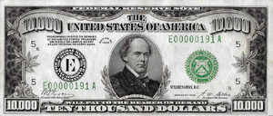 United States, The, 10,000 Dollar, Fr. 2230-E, Sale 3589. Lot 21290