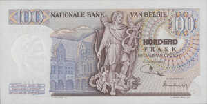 Belgium, 100 Franc, P134b, B591c