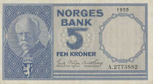 Norway, 5 Krone, P30a