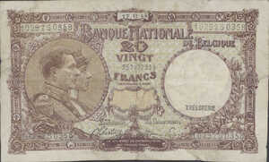 Belgium, 20 Franc, P111