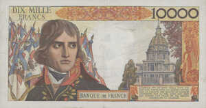 France, 10,000 Franc, P136b
