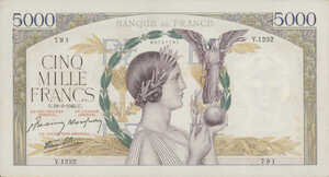 France, 5,000 Franc, P97c, F.46.49