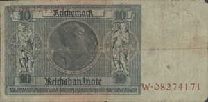 Luxembourg, 10 Reichsmark, 