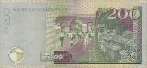 Mauritius, 200 Rupee, P61New