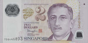 Singapore, 2 Dollar, P46New