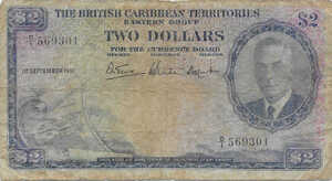 British Caribbean Territories, 2 Dollar, P2b