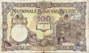 Belgium, 100 Franc, P95