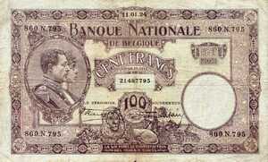 Belgium, 100 Franc, P95