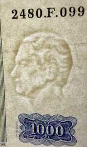 Belgium, 1,000 Franc, P131a