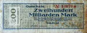Germany, 200,000,000,000 Deutsche Mark, 