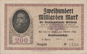 Germany, 200,000,000,000 Mark, 5220.4a, 5224d