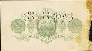 Bermuda, 2/6 Shilling and Pence, P2bs, B102bs