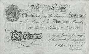 Great Britain, 1,000 Pound, P334a