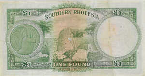 Southern Rhodesia, 1 Pound, P10a